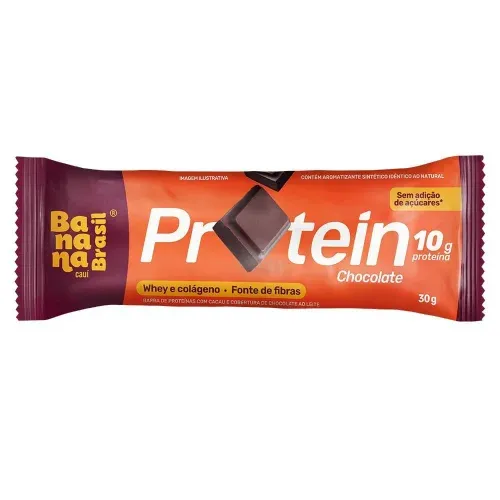 Barra De Proteínas Banana Brasil Sabor Chocolate 30G