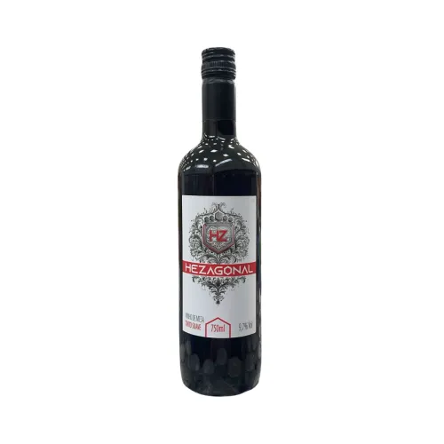 Vinho de Mesa Tinto Suave Hezagonal Vinícola Garrafa 750Ml